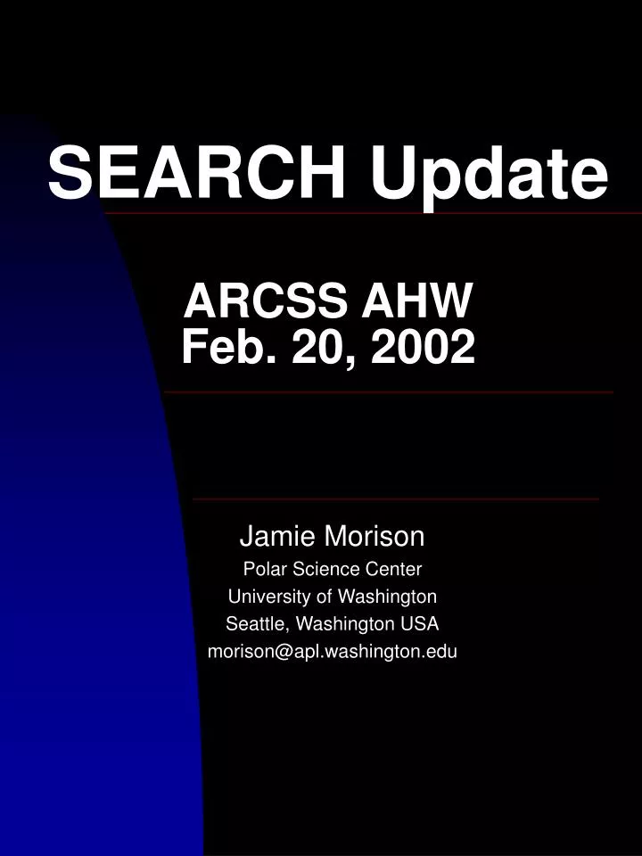 search update arcss ahw feb 20 2002