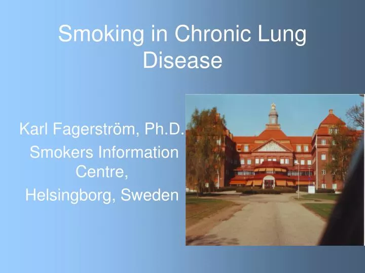 smoking in chronic lung disease