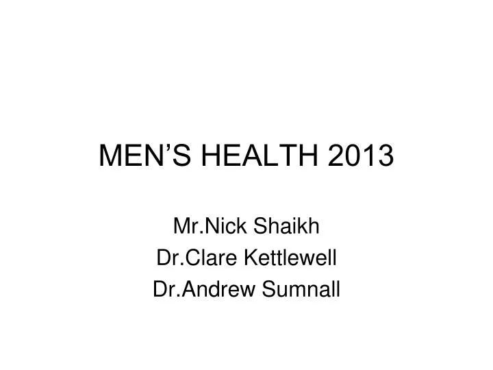 men s health 2013