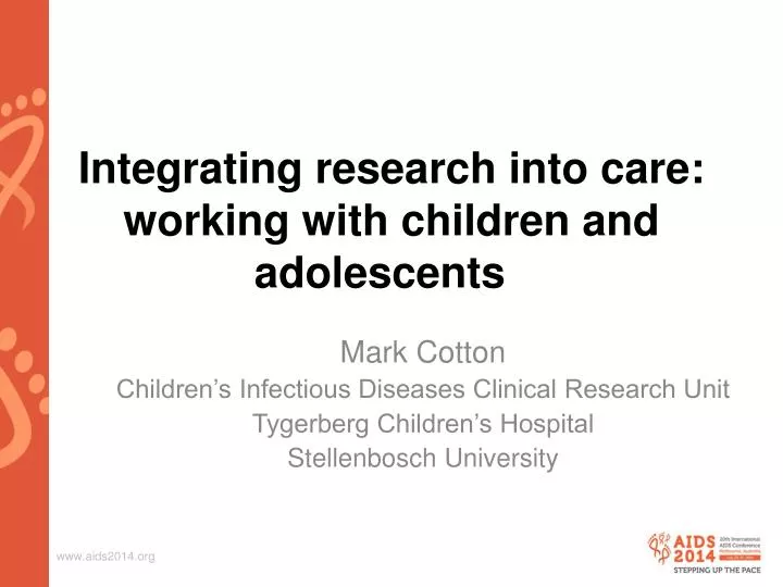 integrating research into care working with children and adolescents