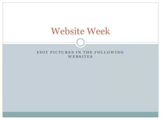 Website Week