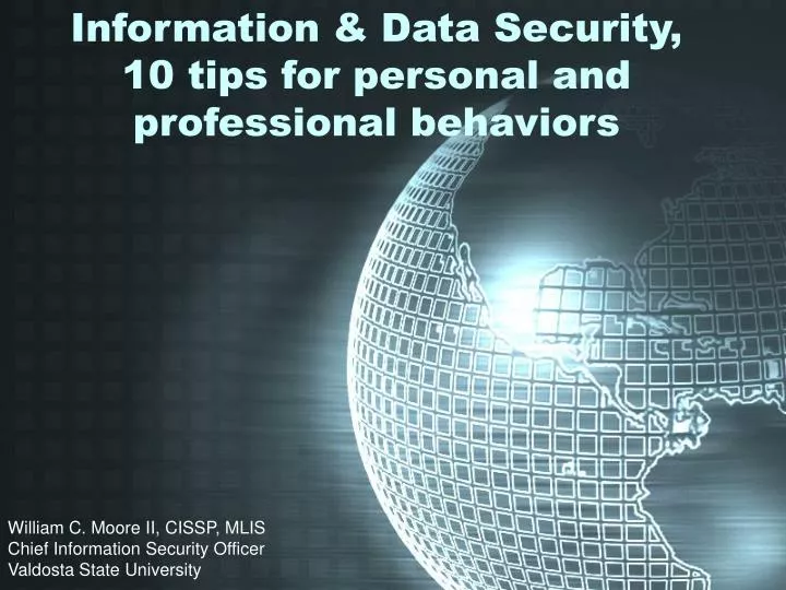 information data security 10 tips for personal and professional behaviors