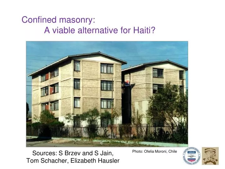 confined masonry a viable alternative for haiti