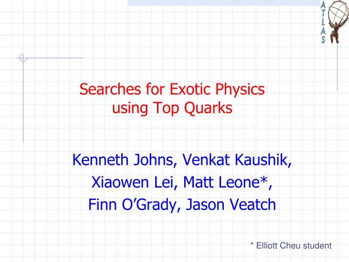 searches for exotic physics using top quarks