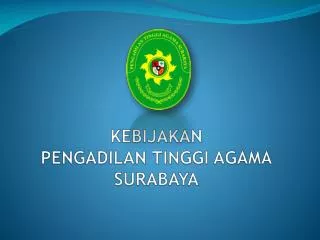 kebijakan pengadilan tinggi agama surabaya
