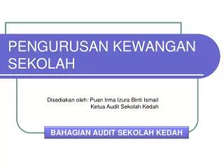 pengurusan kewangan sekolah