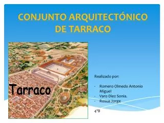 conjunto arquitect nico de tarraco