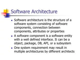 Software Architecture