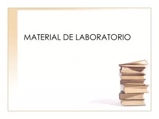 material de laboratorio