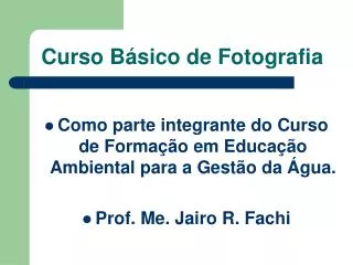 curso b sico de fotografia