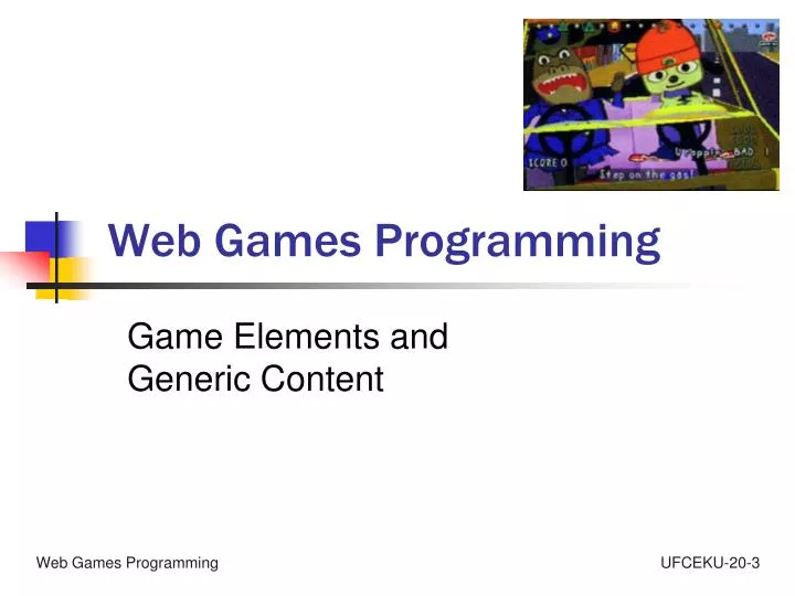 web games programming