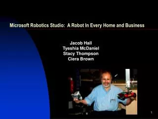 Microsoft Robotics Studio: A Robot In Every Home and Business
