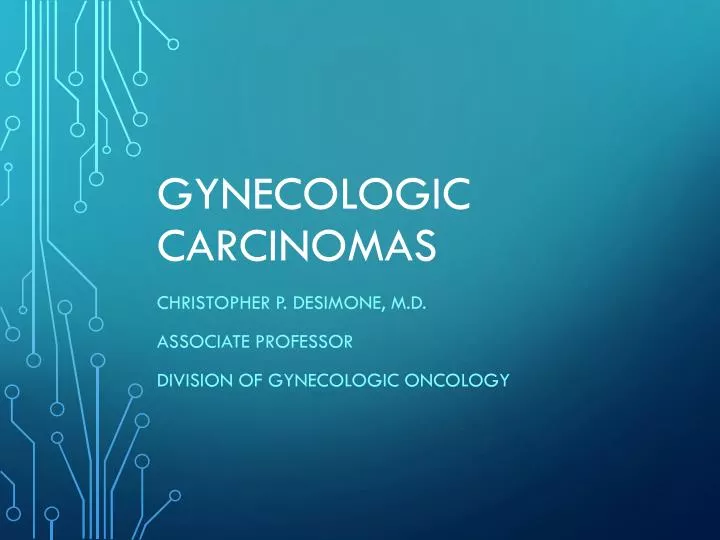 gynecologic carcinomas