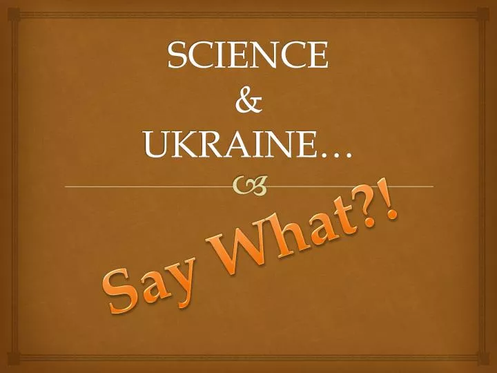 science ukraine