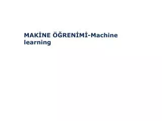 mak ne ren m machine learning