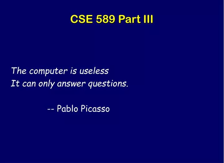 cse 589 part iii