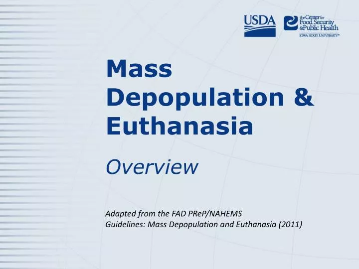 mass depopulation euthanasia