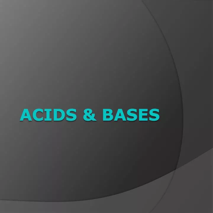 acids bases