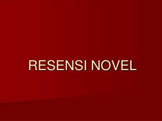 resensi novel