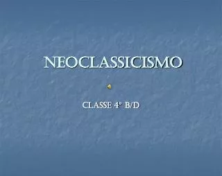 neoclassicismo