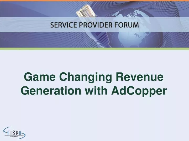 game changing revenue generation with adcopper