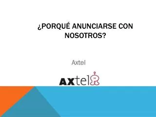 porqu anunciarse con nosotros