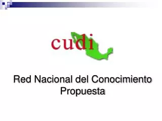 red nacional del conocimiento propuesta