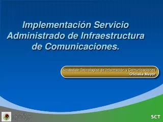 implementaci n servicio administrado de infraestructura de comunicaciones