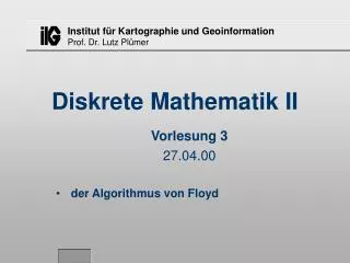 diskrete mathematik ii
