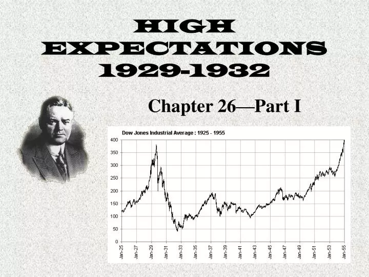 high expectations 1929 1932