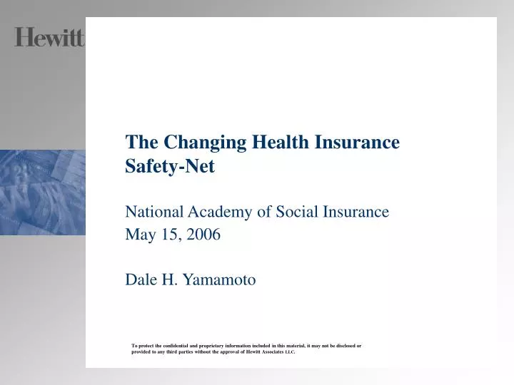 the changing health insurance safety net