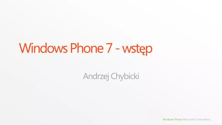 windows phone 7 wst p