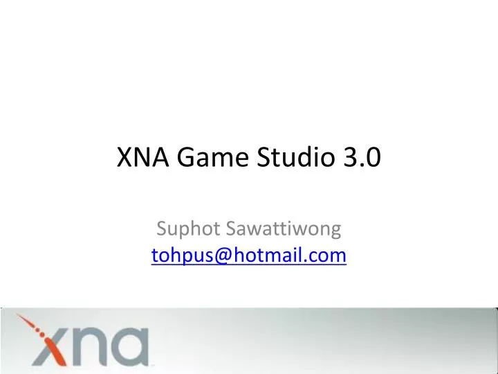 xna game studio 3 0