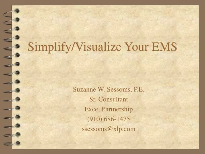 simplify visualize your ems