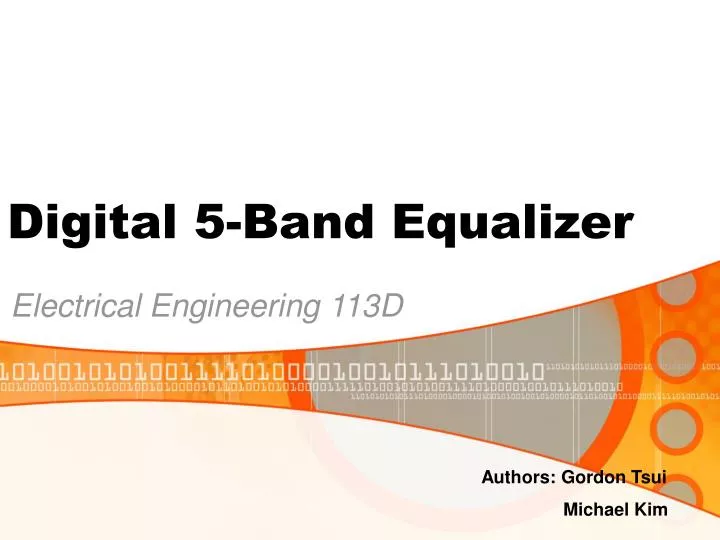 digital 5 band equalizer