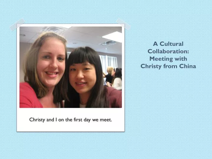 a cultural collaboration meeting with christy from china