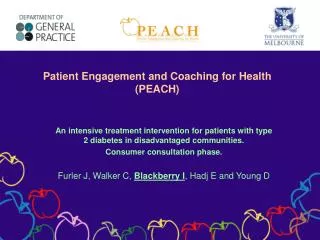 Patient Engagement and Coaching for Health (PEACH)