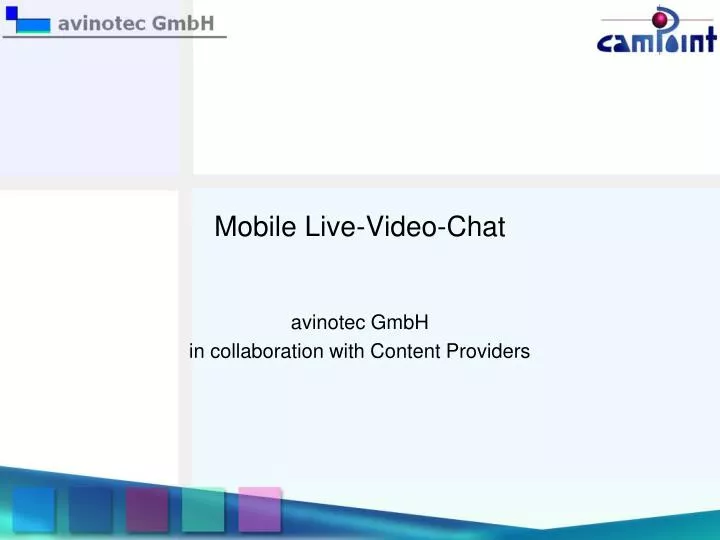 mobile live video chat