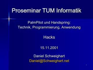 proseminar tum informatik