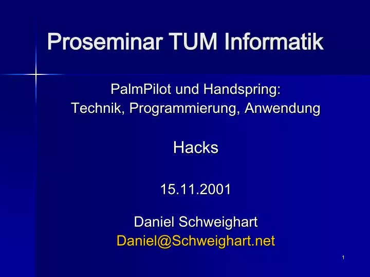 proseminar tum informatik