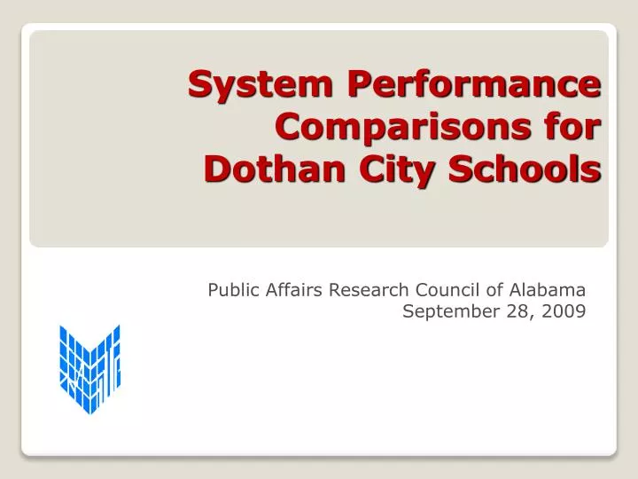 system performance comparisons for dothan city schools