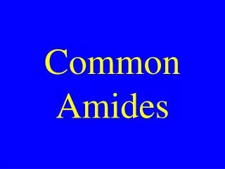 Common Amides