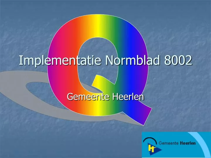 implementatie normblad 8002