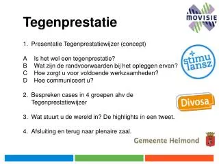 tegenprestatie