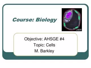 Course: Biology