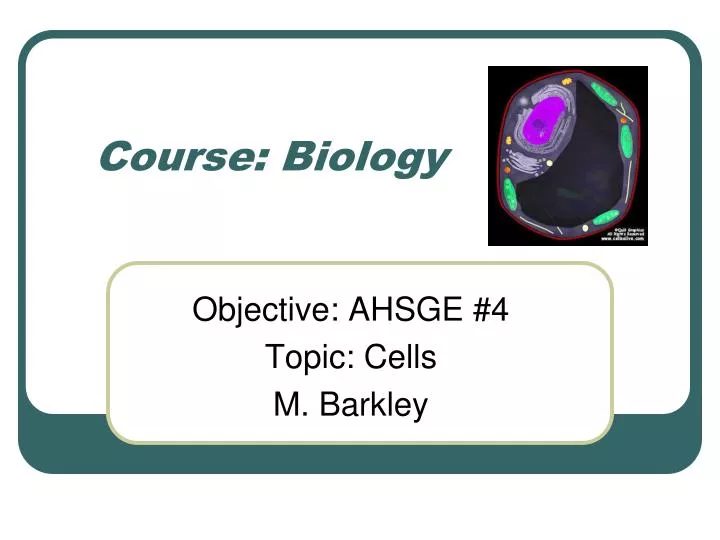 course biology