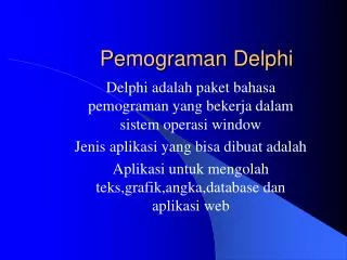 pemograman delphi
