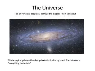 The Universe