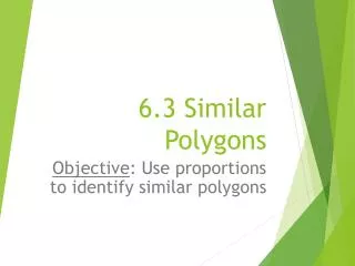 6.3 Similar Polygons
