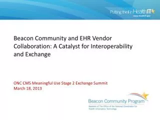 Beacon Community and EHR Vendor Collaboration: A Catalyst for Interoperability and Exchange